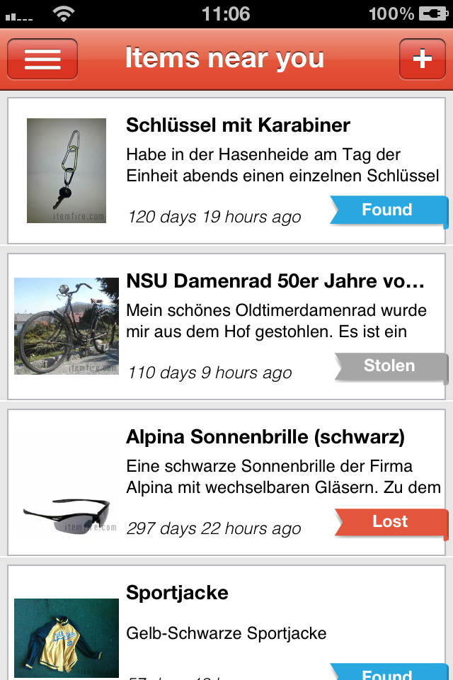 Image of itemfire for iPhone